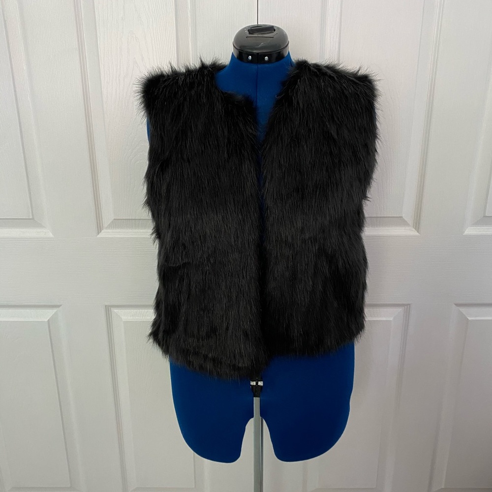 J.Crew faux fur vest